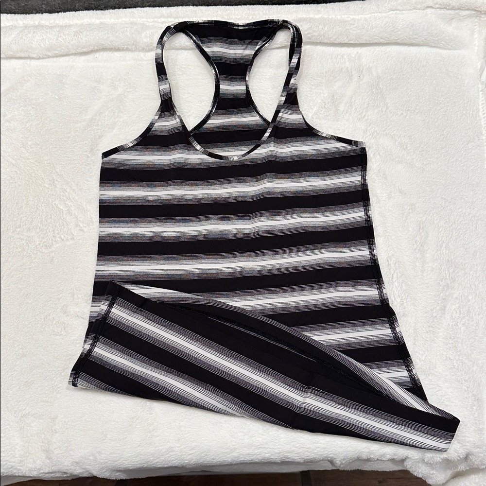 Lululemon Cool Racerback Striped Tank Top